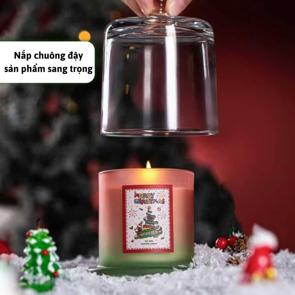  Nến thơm nắp đậy Chillme sáp đậu nành quà tặng đáng yêu thư giãn nhẹ nhàng thơm phòng ngủ 