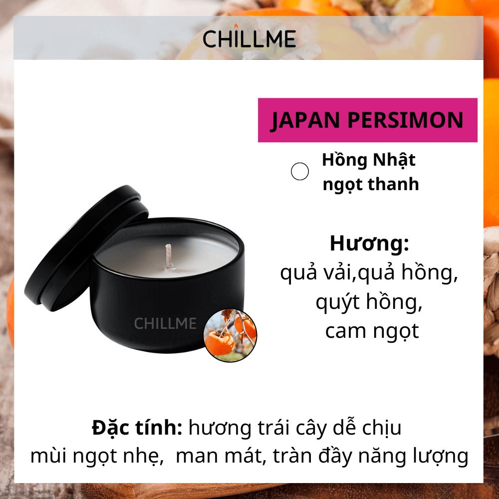  Nến thơm tealight mini cao cấp chillme sáp đậu nành organic decor trang trí nhà cửa và quà tặng 
