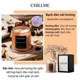  Nến thơm cao cấp sáp đậu nành chillme thiên nhiên khử mùi phòng trang trí sang trọng đẹp mắt TL 