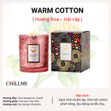  Nến thơm phòng mạ màu lấp lánh Chillme sáp đậu nành hương nước hoa 