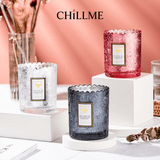  Nến thơm phòng mạ màu lấp lánh Chillme sáp đậu nành hương nước hoa 