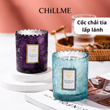  Nến thơm phòng mạ màu lấp lánh Chillme sáp đậu nành hương nước hoa 