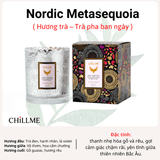  Nến thơm phòng mạ màu lấp lánh Chillme sáp đậu nành hương nước hoa 