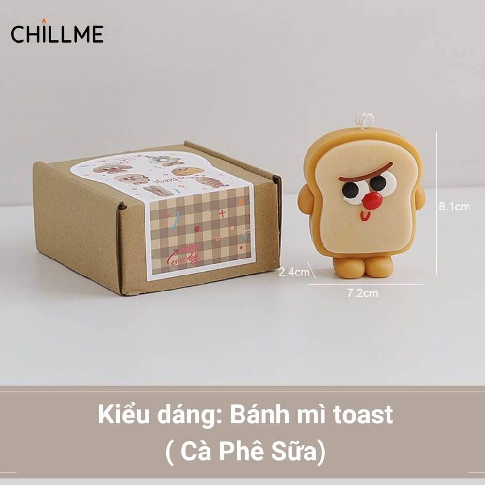  Nến thơm tạo hình bánh mì Chillme quà tặng dễ thương cute 