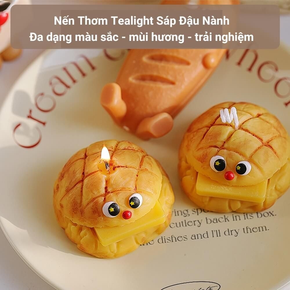  Nến thơm tạo hình bánh mì Chillme quà tặng dễ thương cute 