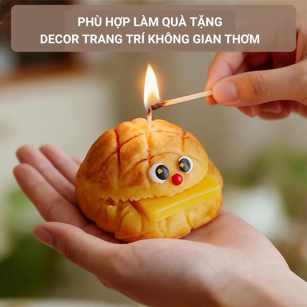  Nến thơm tạo hình bánh mì Chillme quà tặng dễ thương cute 