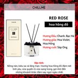  Tinh dầu thơm phòng hương nước hoa 180ml Chillme cắm que tỏa hương khử mùi lâu Reed Diffuser trang trí 