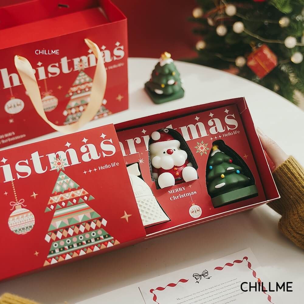  Set nến thơm giáng sinh quà tặng noel Chillme món quà handmade trang trí lãng mạn tinh tế 