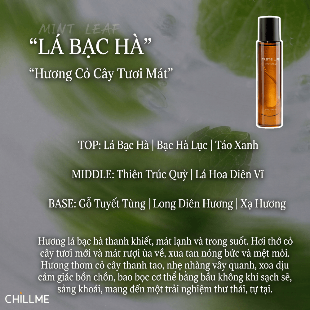  Xịt thơm vải quần áo hương nước hoa Chillme 30ml khử mùi kháng khuẩn hương thơm lưu hương lâu bền 