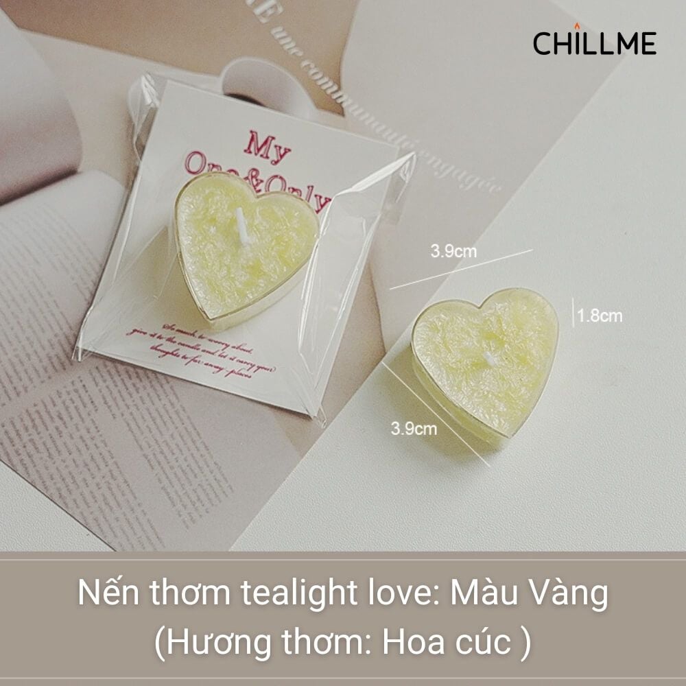  Nến tealight mini thơm phòng Chillme trang trí tiệc sinh nhật đám cưới 
