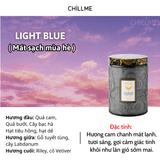  Nến thơm tinh dầu size L Chillme 785g sáp đậu nành không khói hương thơm thư giãn nhẹ nhàng 