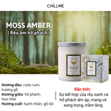  Nến thơm phòng tinh dầu chillme Luxury 400g ( 200g sáp ) organic không khói dễ ngủ trang trí - LXR 