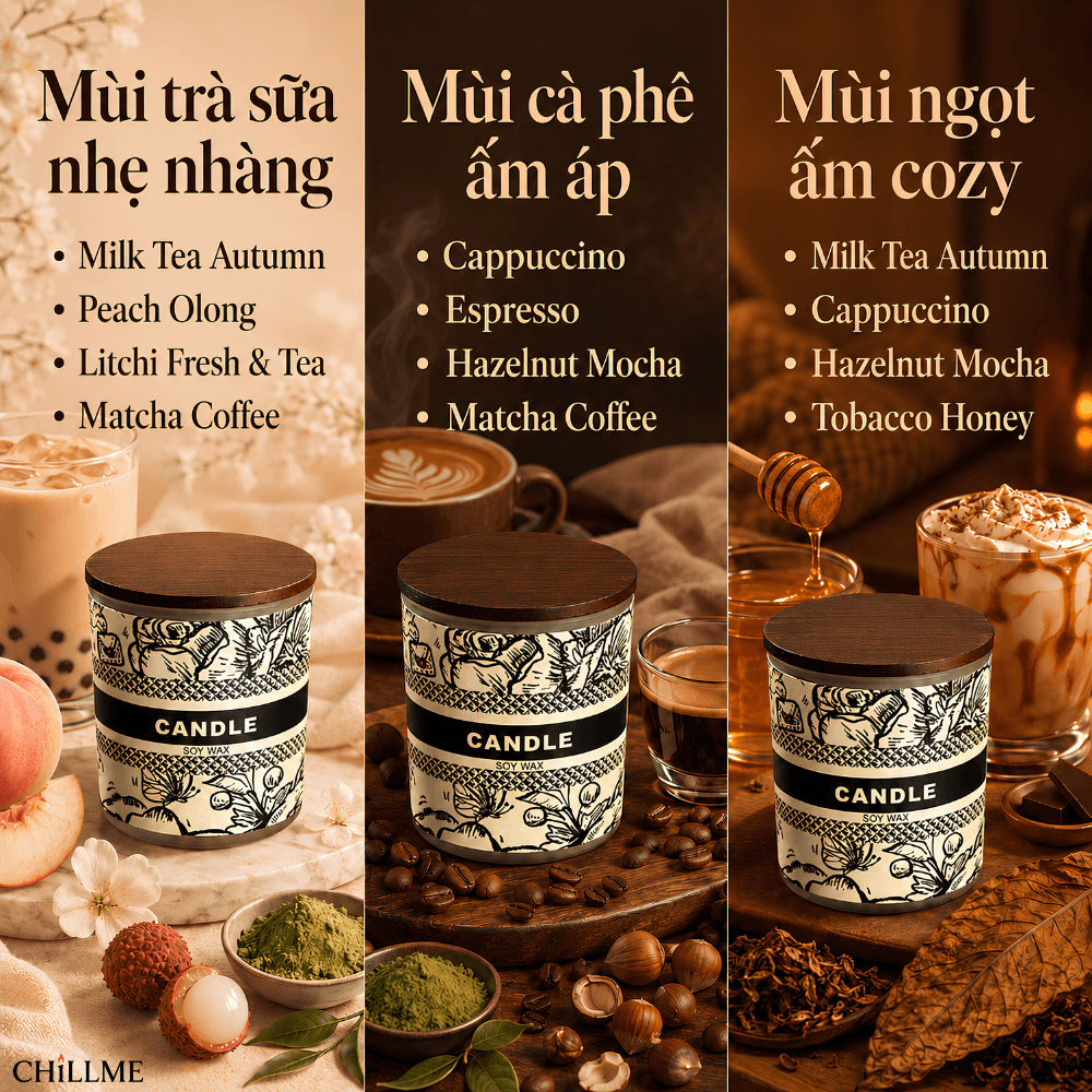  Nến thơm phòng sinh nhật Aroma Collection cổ điển sáp đậu nành thư giãn làm quà tặng 
