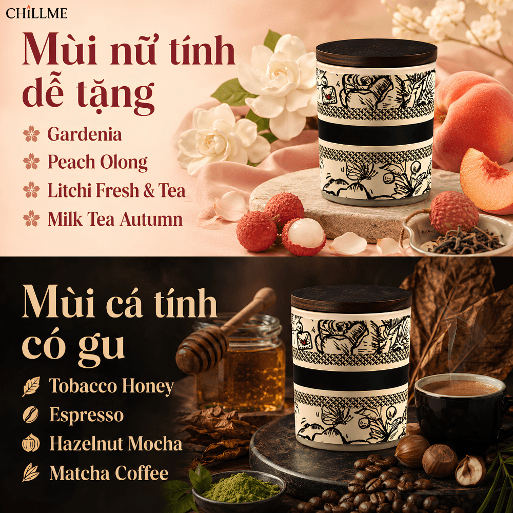  Nến thơm phòng sinh nhật Aroma Collection cổ điển sáp đậu nành thư giãn làm quà tặng 