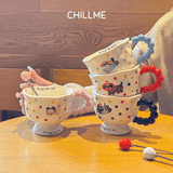  Cốc uống nước cute Gốm Sứ Hình Chú Mèo Cún  Dễ Thương Tay Cầm Kiểu Mới Có Thìa Kèm Hộp Quà Tặng Sinh Nhật Tinh Tế -  LSCM01 
