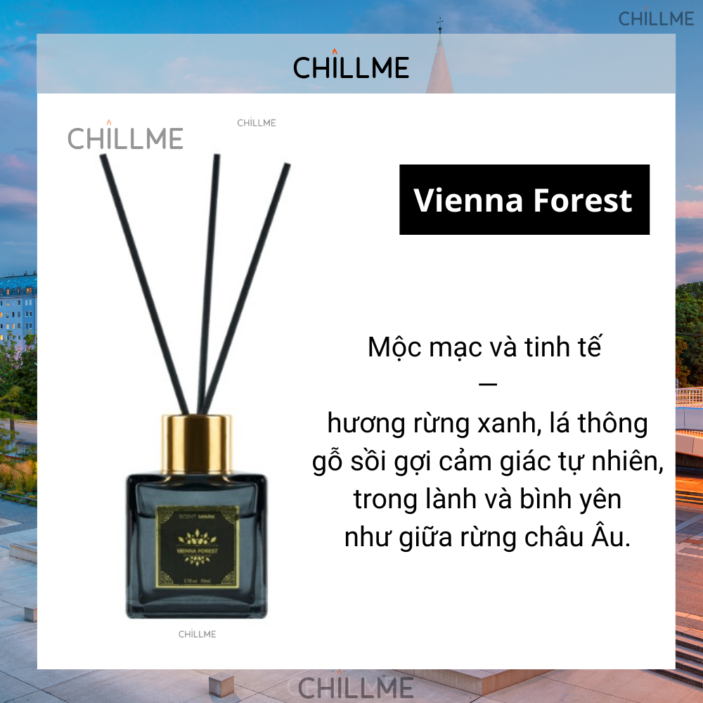  Tinh dầu thơm phòng khuyếch tán 50ml Chillme hương thơm khử mùi thư giãn phòng khách sạn bắc âu 