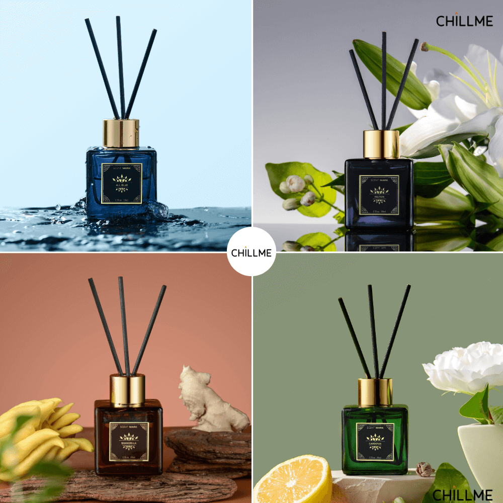  Tinh dầu thơm phòng khách sạn hotel Chillme hương nước hoa tinh tế thư giãn reed diffuser khuyếch tán 
