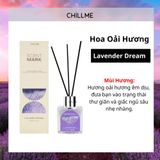  Lọ tinh dầu thơm phòng khuếch tán 50ml Chillme que gỗ hương trái cây khử mùi thư giãn quà tặng Reed Diffuser 