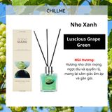  Lọ tinh dầu thơm phòng khuếch tán 50ml Chillme que gỗ hương trái cây khử mùi thư giãn quà tặng Reed Diffuser 