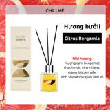  Lọ tinh dầu thơm phòng khuếch tán 50ml Chillme que gỗ hương trái cây khử mùi thư giãn quà tặng Reed Diffuser 