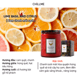  Nến thơm phòng tinh dầu chillme Luxury 400g ( 200g sáp ) organic không khói dễ ngủ trang trí - LXR 