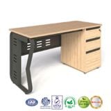 Bàn làm việc chân sắt 1m2 có yếm và hộc 3 ngăn kéo 1903.1B12H6