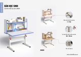 Bàn Học Thông Minh nâng hạ nghiêng mặt BHS01D