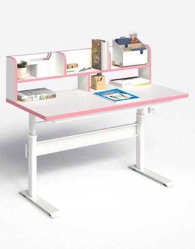 Bàn học nâng hạ BHS262B có giá sách