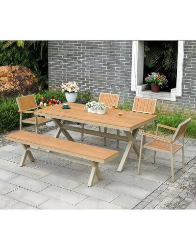 Bộ bàn ghế ngồi ngoài trời BNT2412