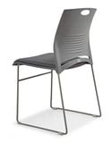 Ghế tựa chân mạ inox mặt nhựa bọc đệm GT2410B-M