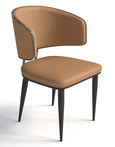 Ghế ngồi khung sắt bọc da GT2413