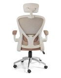 Ghế Xoay lưới tay gấp mở nhựa trắng GX2414BT