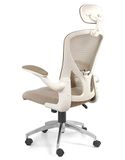 Ghế Xoay lưới tay gấp mở nhựa trắng GX2414BT