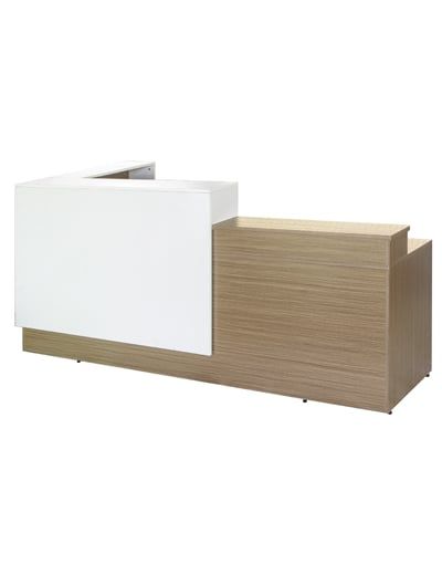 Bàn Quầy Lễ Tân gỗ 2 tầng QLT-02