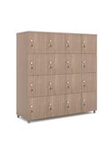 Tủ looker gỗ 16 ngăn Cánh gỗ không khóa TJ-16G