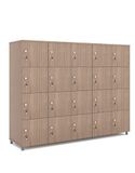 Tủ looker gỗ 20 ngăn có cánh có khóa TJ-20GK