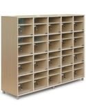 Tủ Looker gỗ 20 ngăn cánh kính mỗi ngăn (không khóa) TJ-20K