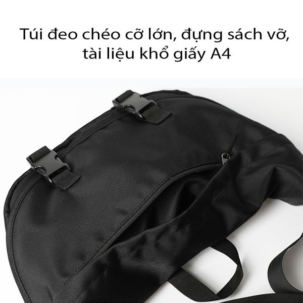Túi Đeo Chéo Nam CN088 – Chống Nước, Đựng Tài Liệu A4, Đi Học & Du Lịch