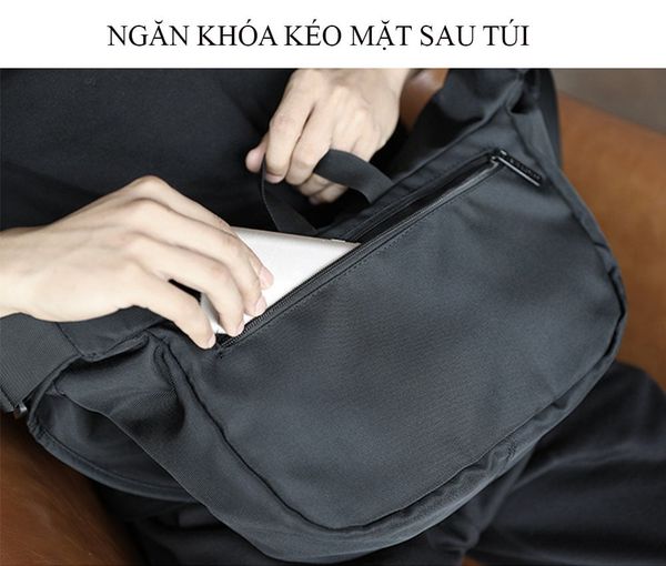 Túi Đeo Chéo Nam CN088 – Chống Nước, Đựng Tài Liệu A4, Đi Học & Du Lịch