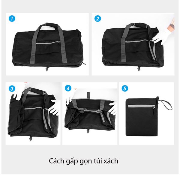 Túi Xách Du Lịch Gấp Gọn Cao Cấp CHENNY – Có Ngăn Đựng Giày Riêng Biệt, Dung Tích Lớn
