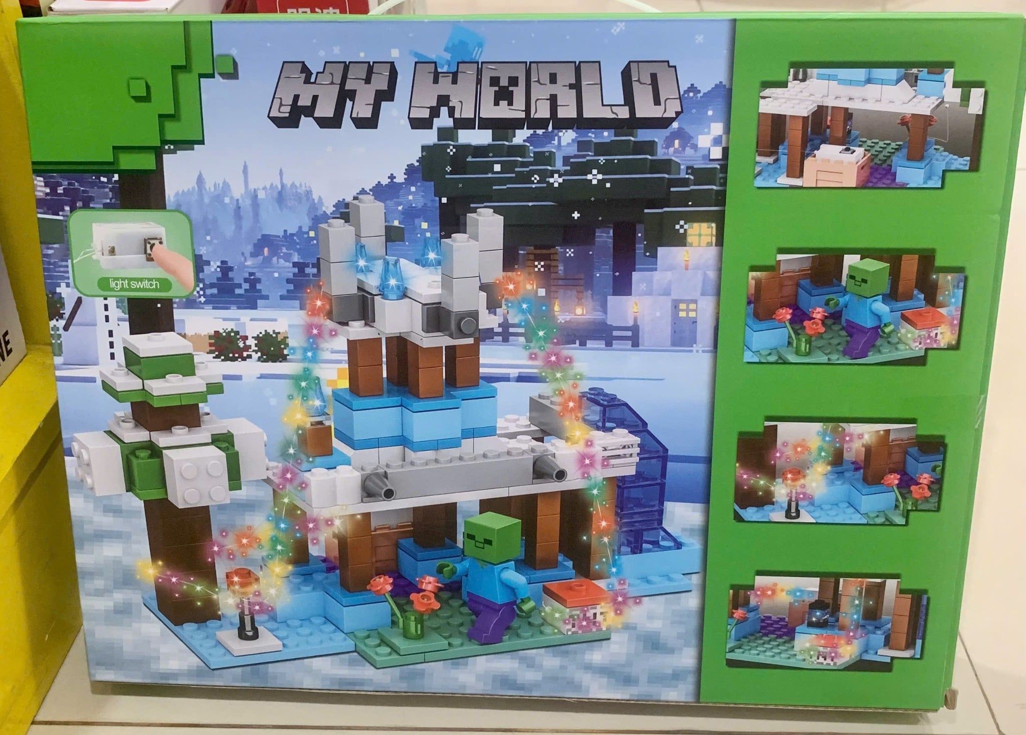  Đồ chơi lắp ráp: Bộ xếp khối My World Có Đèn LED 220Pcs 6+Ages No. 44125 ,44126 