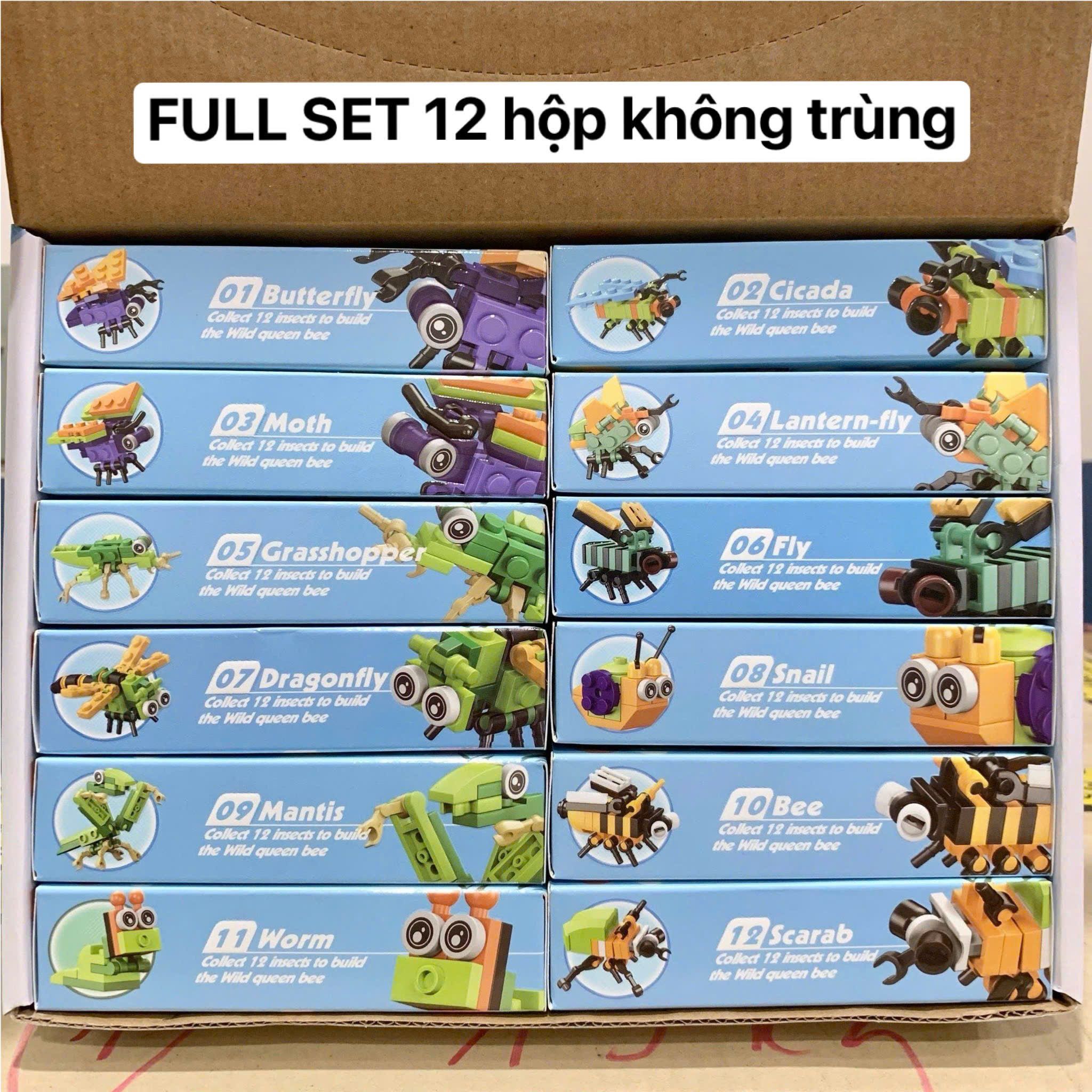  Đồ chơi lắp ráp : Bộ sưu tập lắp ráp Insect & Dinosaur – Côn trùng và Khủng long, 6ages+, No. SM195B-SM196B 