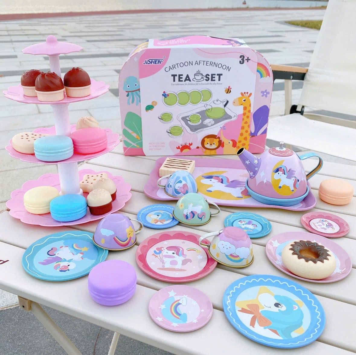  Đồ chơi nhập vai: Bộ Vali tách trà Hươu Cao Cổ 3Ages+ No. 86-22TC 