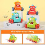  Đồ chơi vận dộng : XE ĐUA QUÁI VẬT DỄ THƯƠNG – XE CHẠY TRỚN CHO BÉ 3921 (HC-705) 
