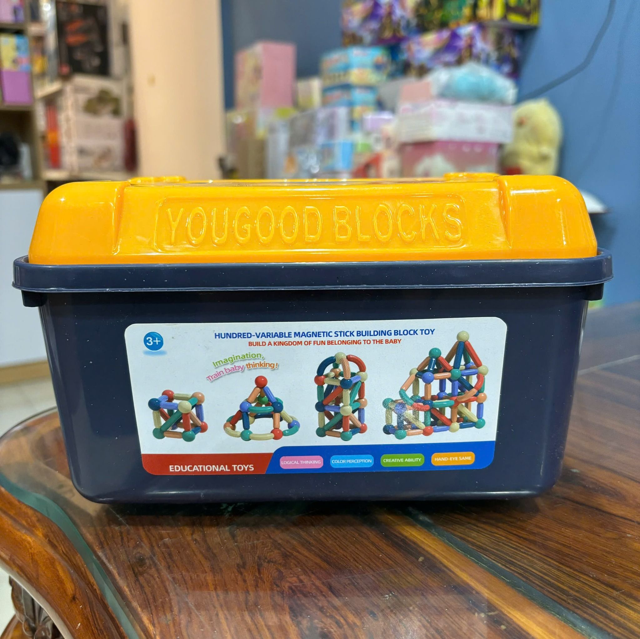  ĐỒ CHƠI GIÁO DỤC: Bộ Đồ Chơi Xây Dựng Khối Nam Châm YOUGOOD 