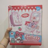  Đồ chơi nhập vai : Bộ đồ chơi vali kéo trang điểm Kuromi và Melody cho bé FANTASY SUITCASE, 3ages+, No. DN2200 