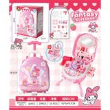  Đồ chơi nhập vai : Bộ đồ chơi vali kéo trang điểm Kuromi và Melody cho bé FANTASY SUITCASE, 3ages+, No. DN2200 