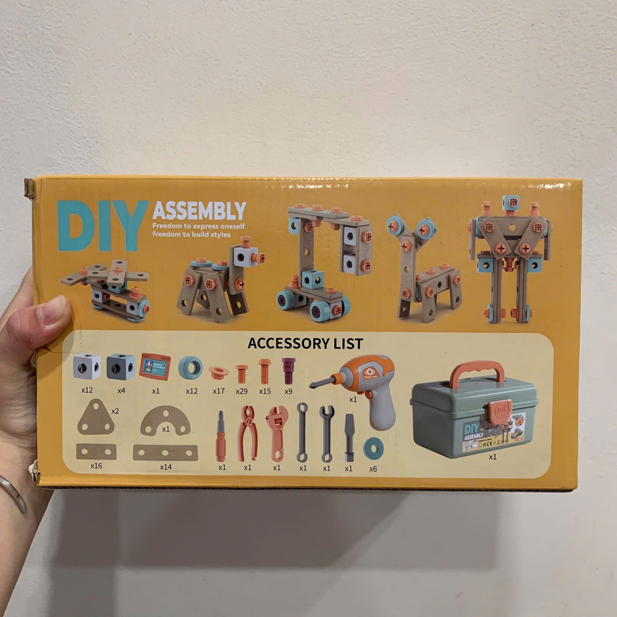  Đồ chơi lắp ráp : Bộ DIY Assembly (dụng cụ sửa chữa), 147 chi tiết, 3ages+, No. 923 