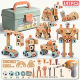  Đồ chơi lắp ráp : Bộ DIY Assembly (dụng cụ sửa chữa), 147 chi tiết, 3ages+, No. 923 