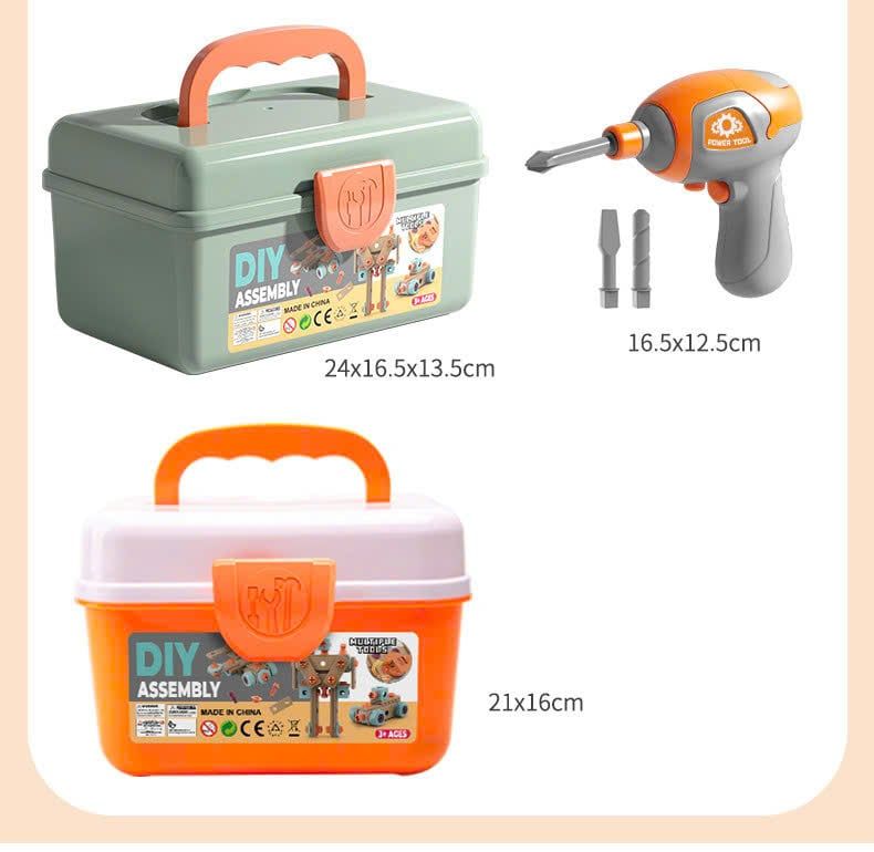  Đồ chơi lắp ráp : Bộ DIY Assembly (dụng cụ sửa chữa), 147 chi tiết, 3ages+, No. 923 